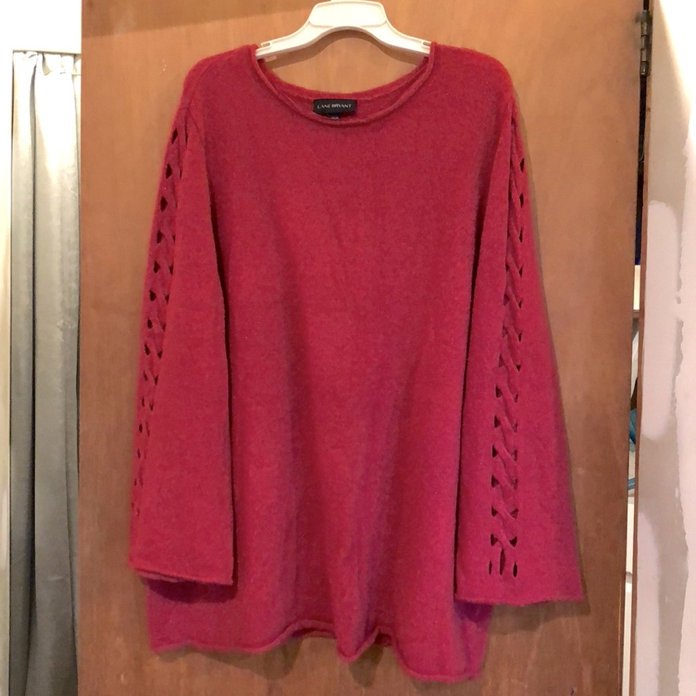 Cranberry sweater with bell sleeves